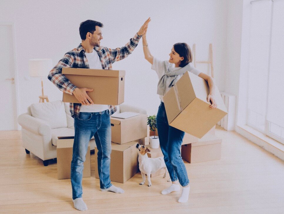 couple moving into new home